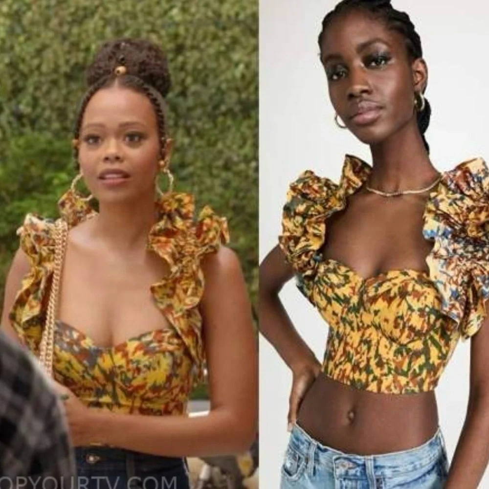 Sika Ikat Bustier Top Size 8 - Picture 6 of 9